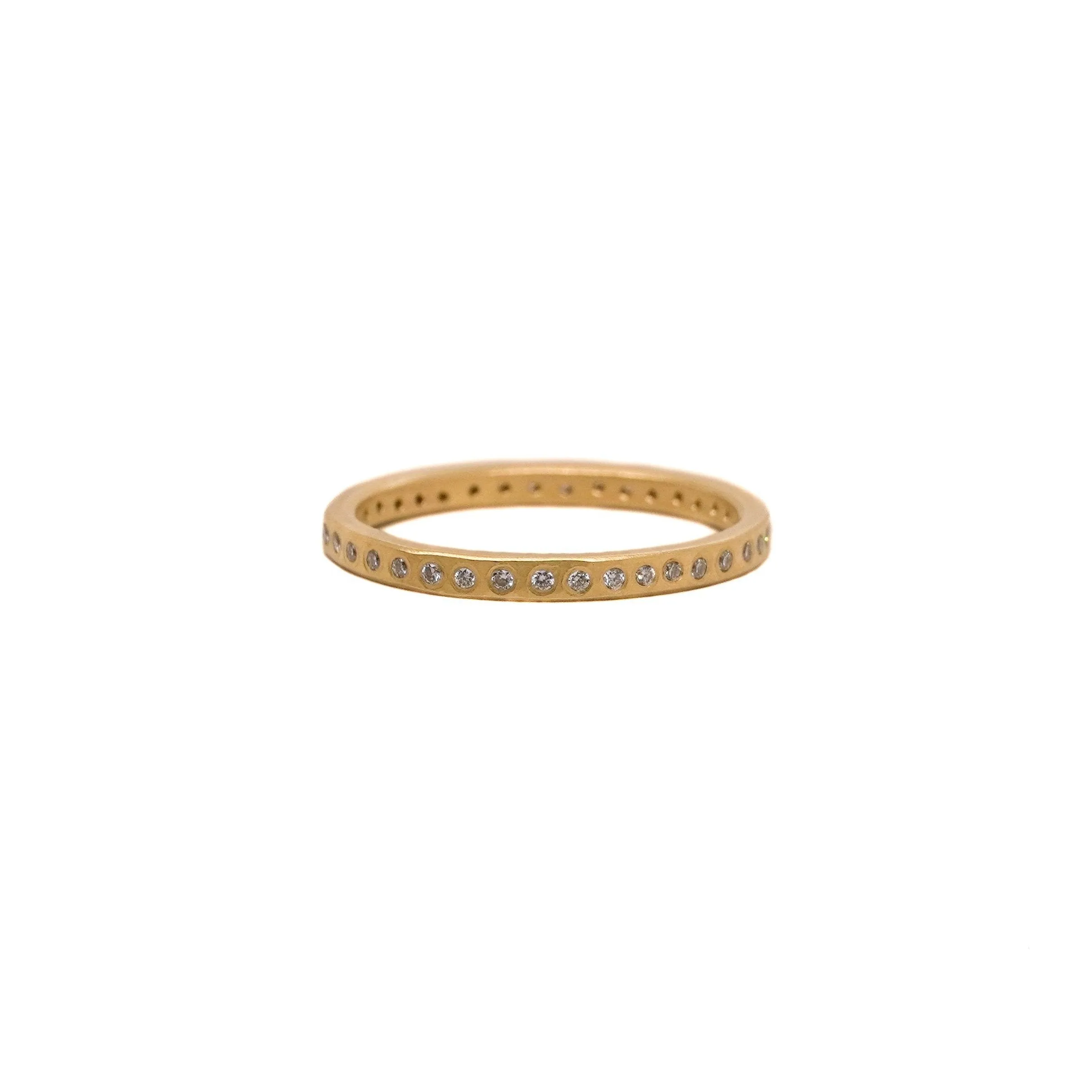 Narrow Diamond Line Band