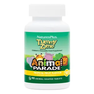 Nature's Plus Tummy Zyme Animal Parade Tropical Fruit Flavour 90's