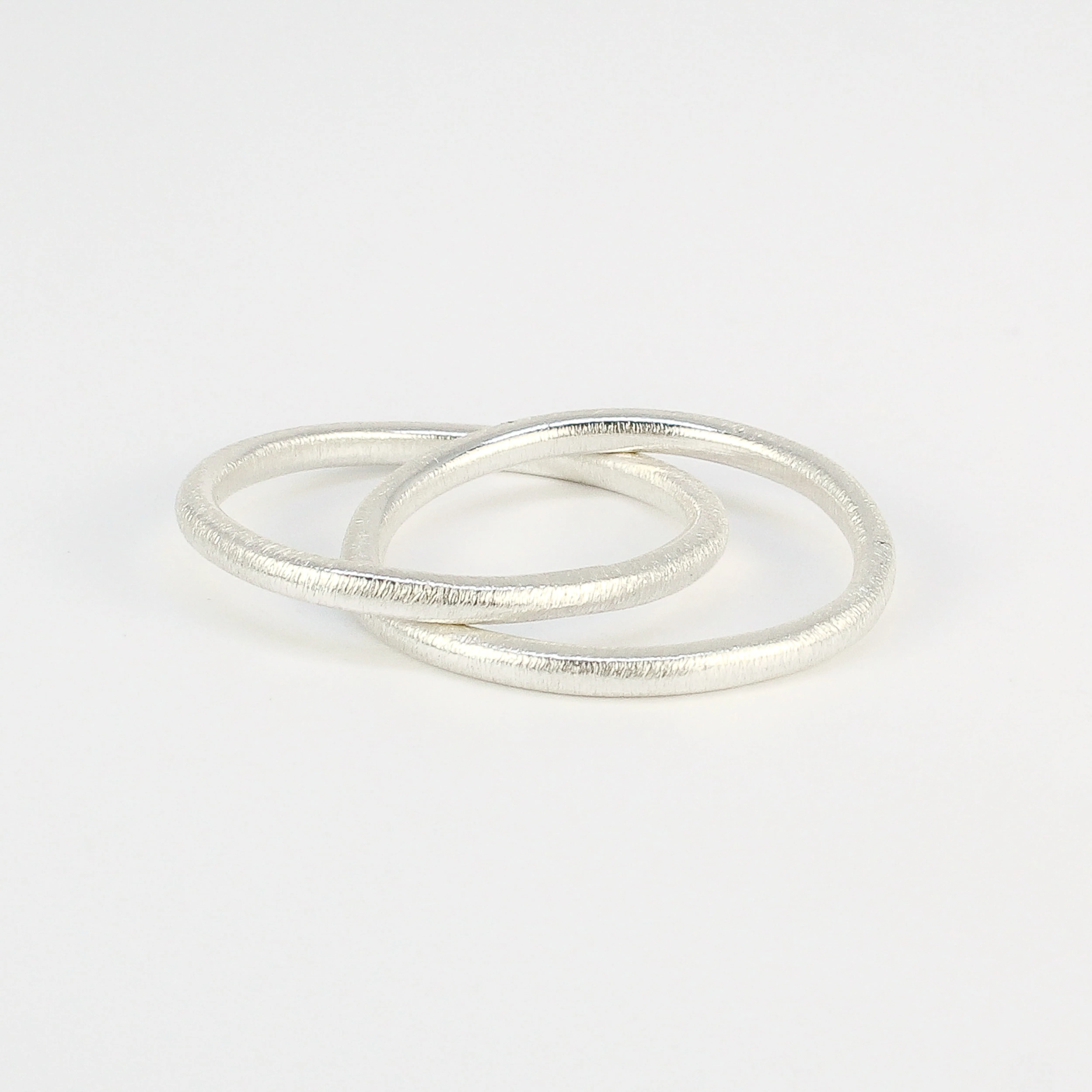 NEW! Double Interlocked Silver Band by Ashley Procopio