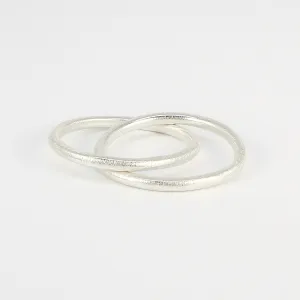 NEW! Double Interlocked Silver Band by Ashley Procopio