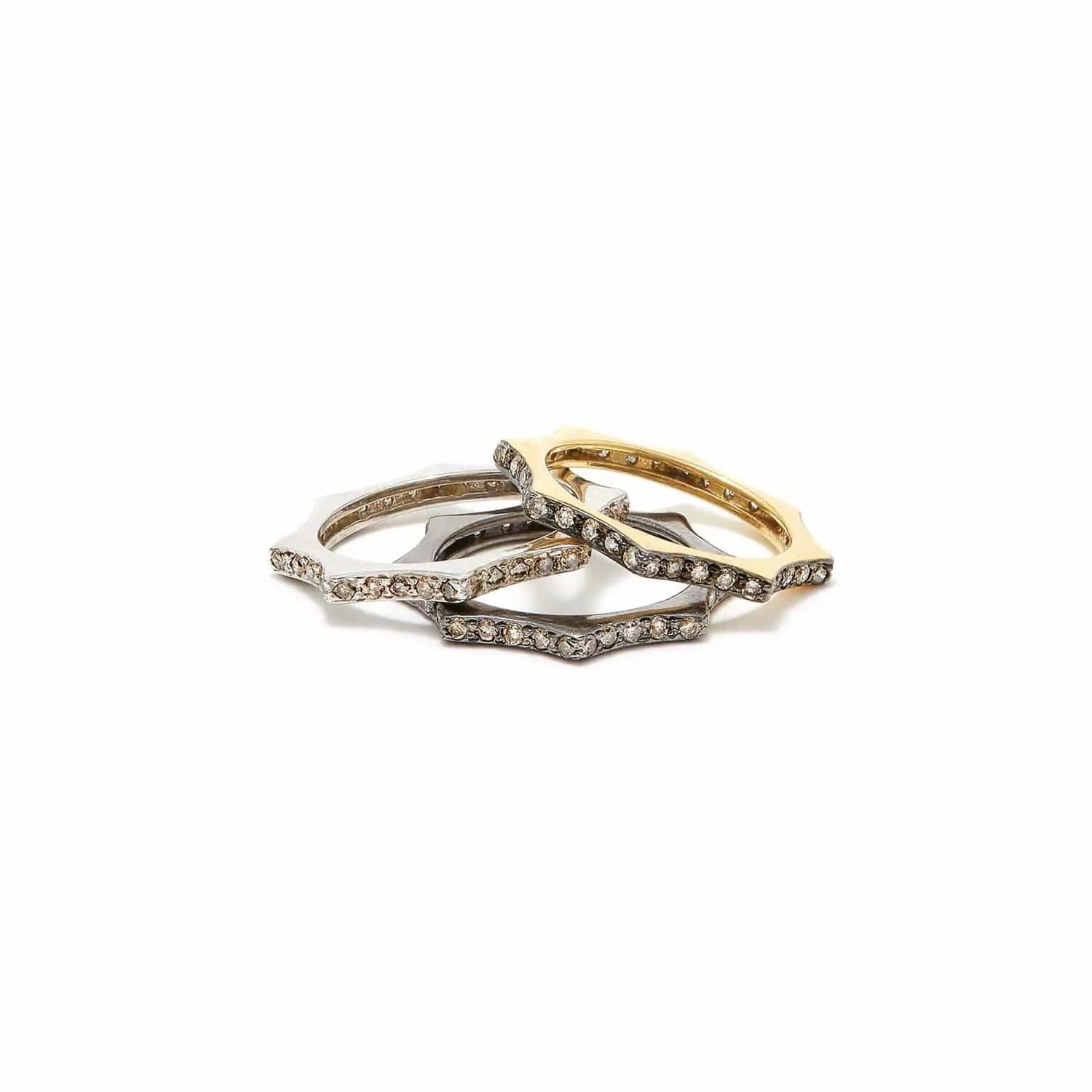 Nikki Star Classic White Ring