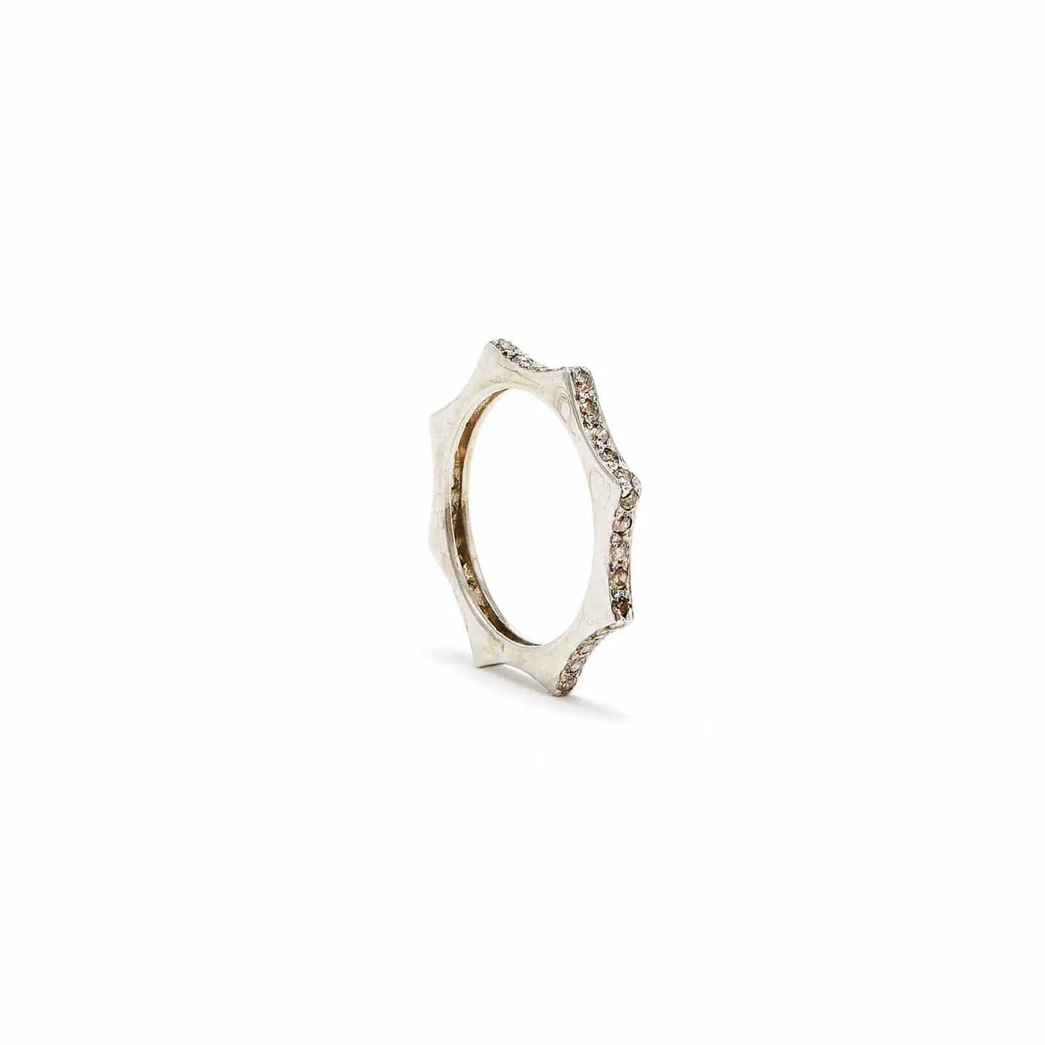 Nikki Star Classic White Ring