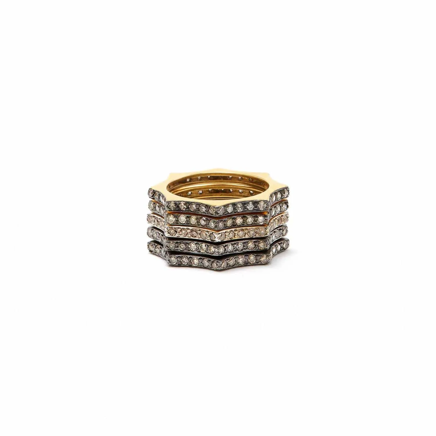 Nikki Star Classic White Ring