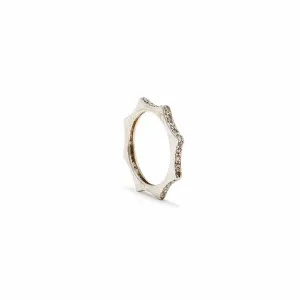 Nikki Star Classic White Ring