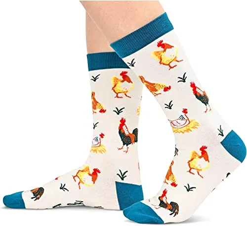One-Size-Fits-All Chicken Gifts, Unisex Chicken Socks for Women and Men,  Chicken Gifts Gender-Neutral Animal Socks