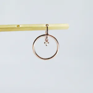 Open Hoop Pearl Earring