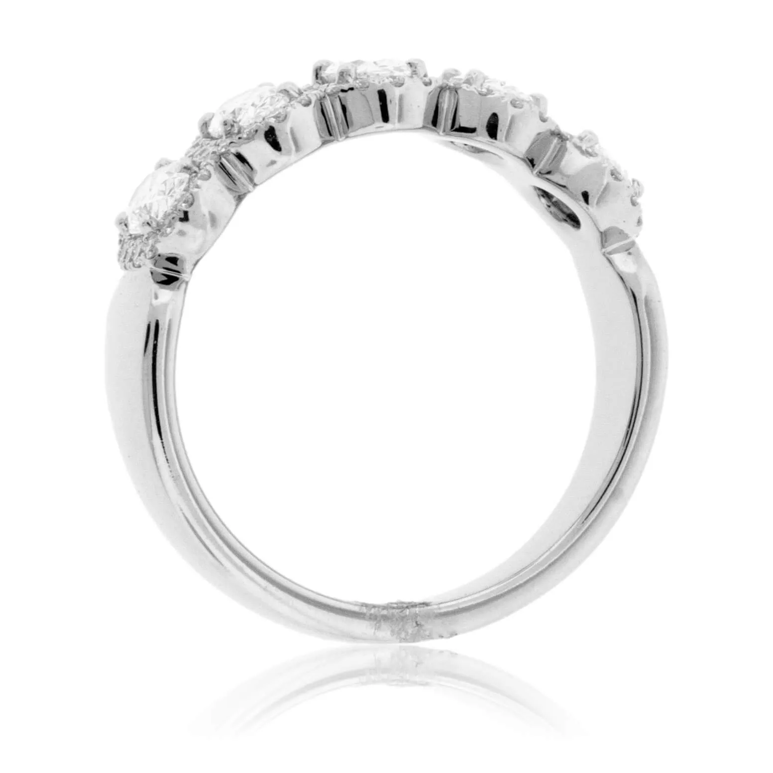 Oval Cut Diamond & Diamond Halo Band