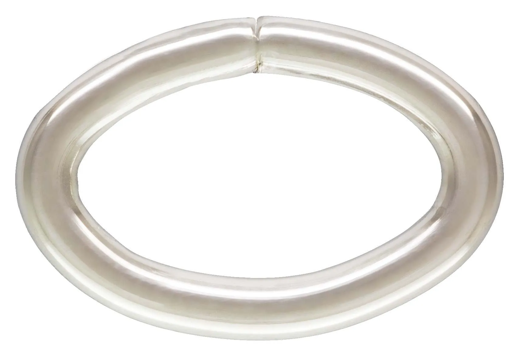 Oval Jump Ring 16ga 1.27x6.4x9.6mm, Sterling Silver. Made in USA. #5004519OV