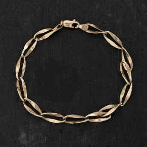 Oval Link Bracelet, 14kt