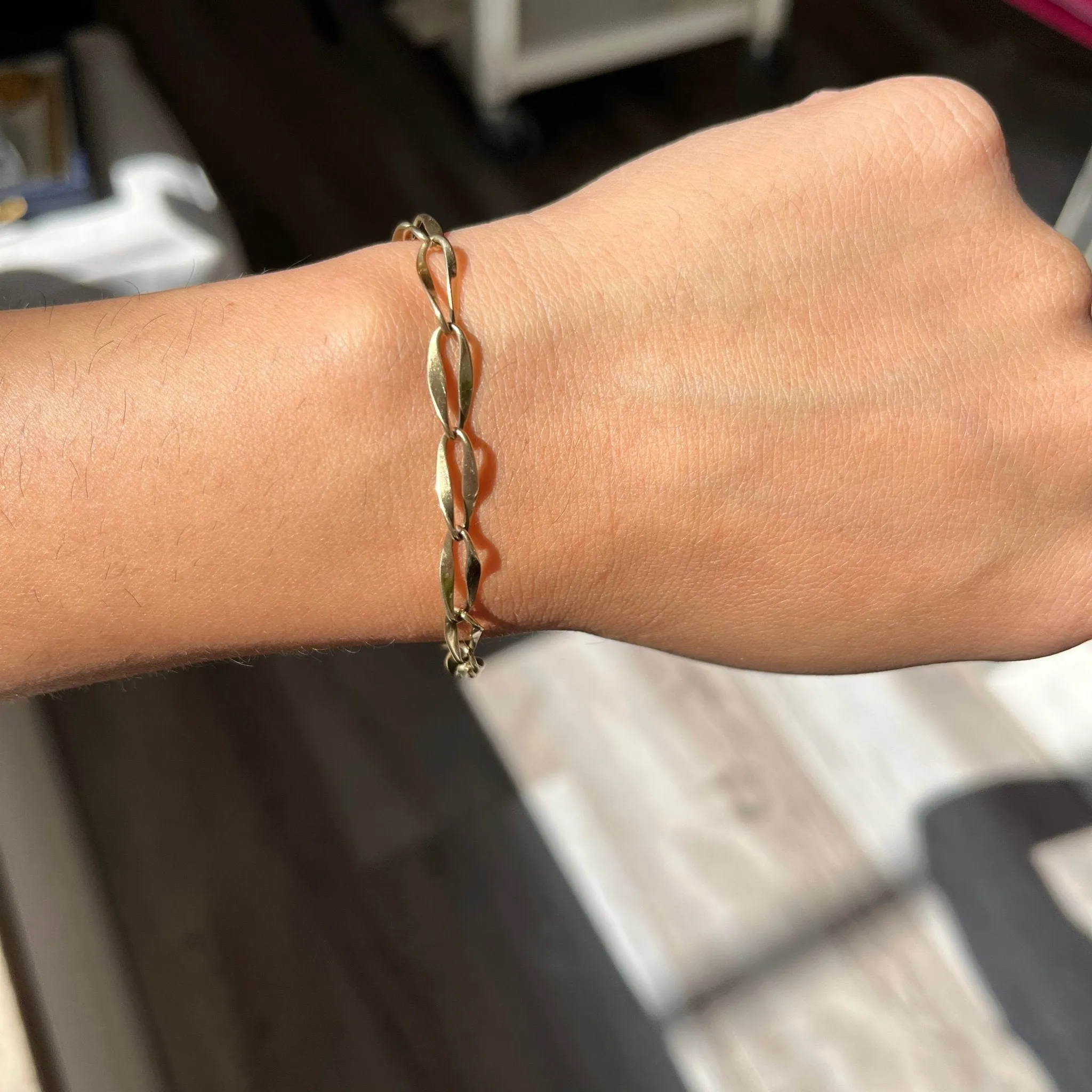 Oval Link Bracelet, 14kt