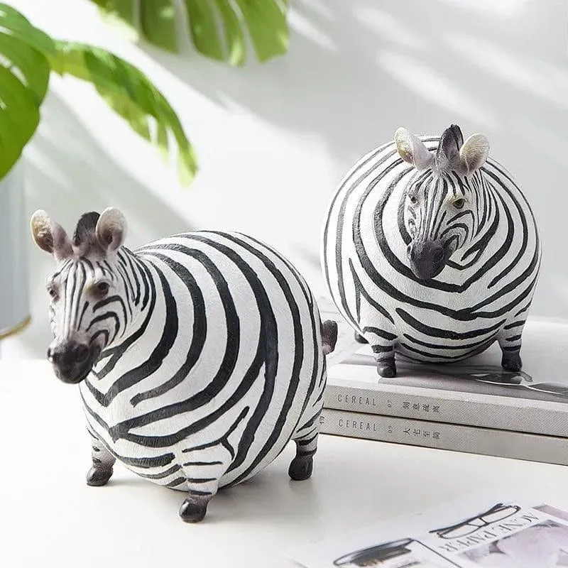 Oversized Zebra Figurines