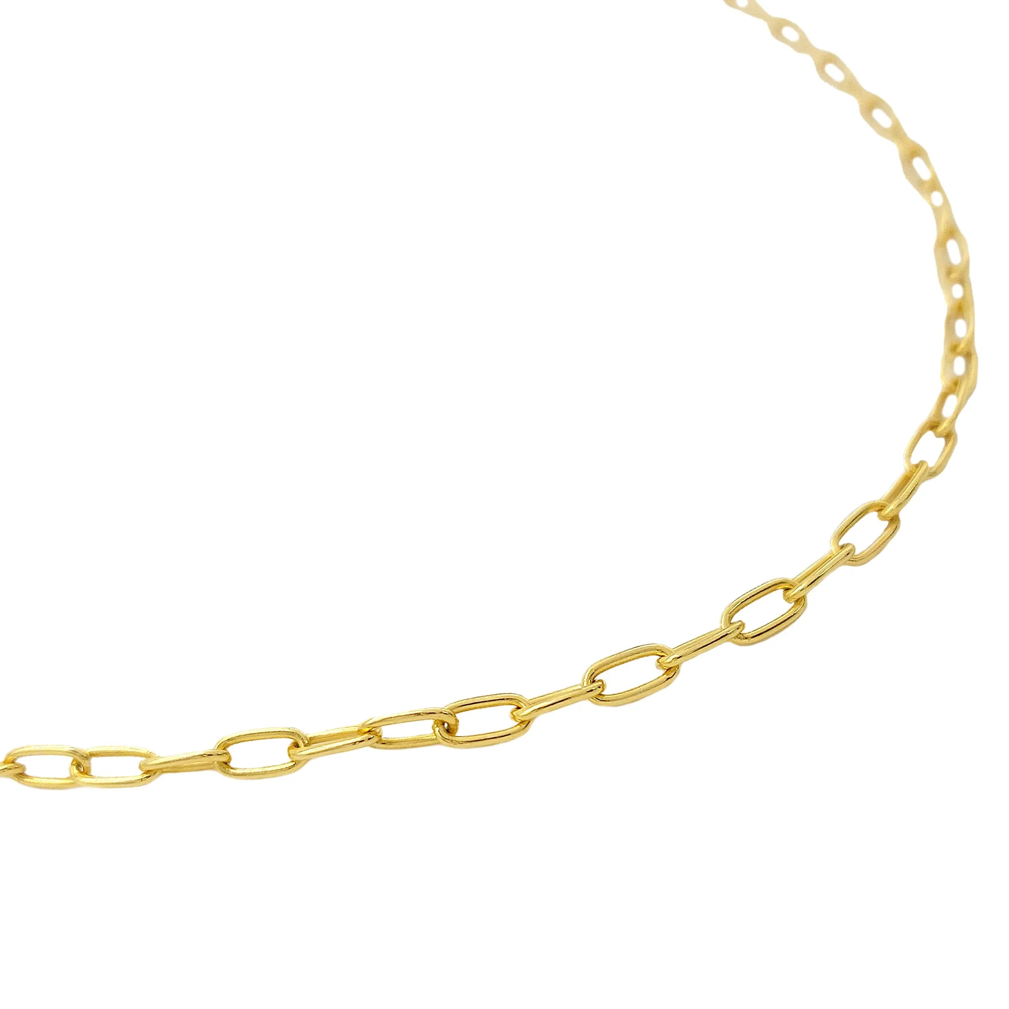 Paperclip Chain Link Necklace