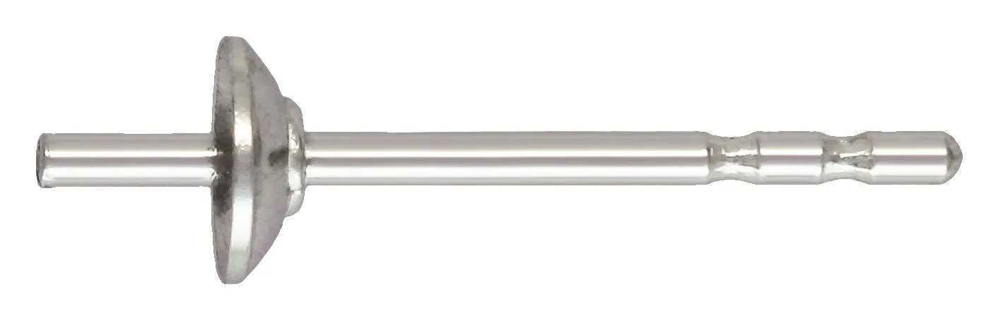 Pearl Cup 3.0mm w/DN Post, Sterling Silver. Made in USA. #5005981