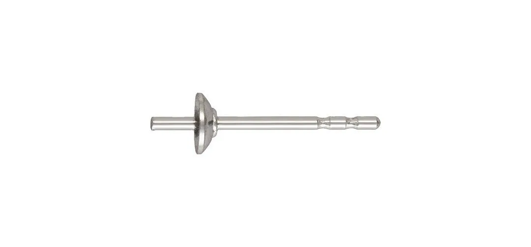 Pearl Cup 3.0mm w/DN Post, Sterling Silver. Made in USA. #5005981