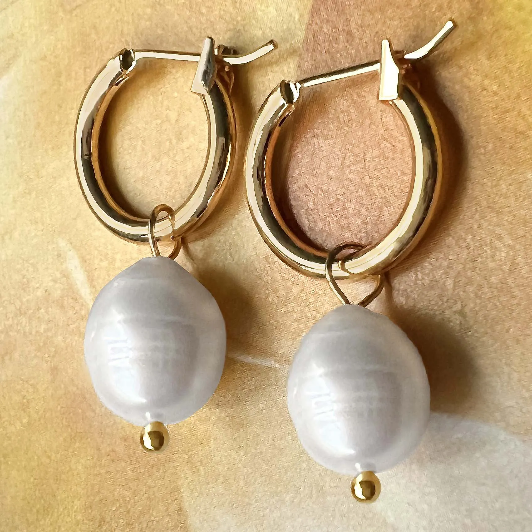 perfect pearl hoops