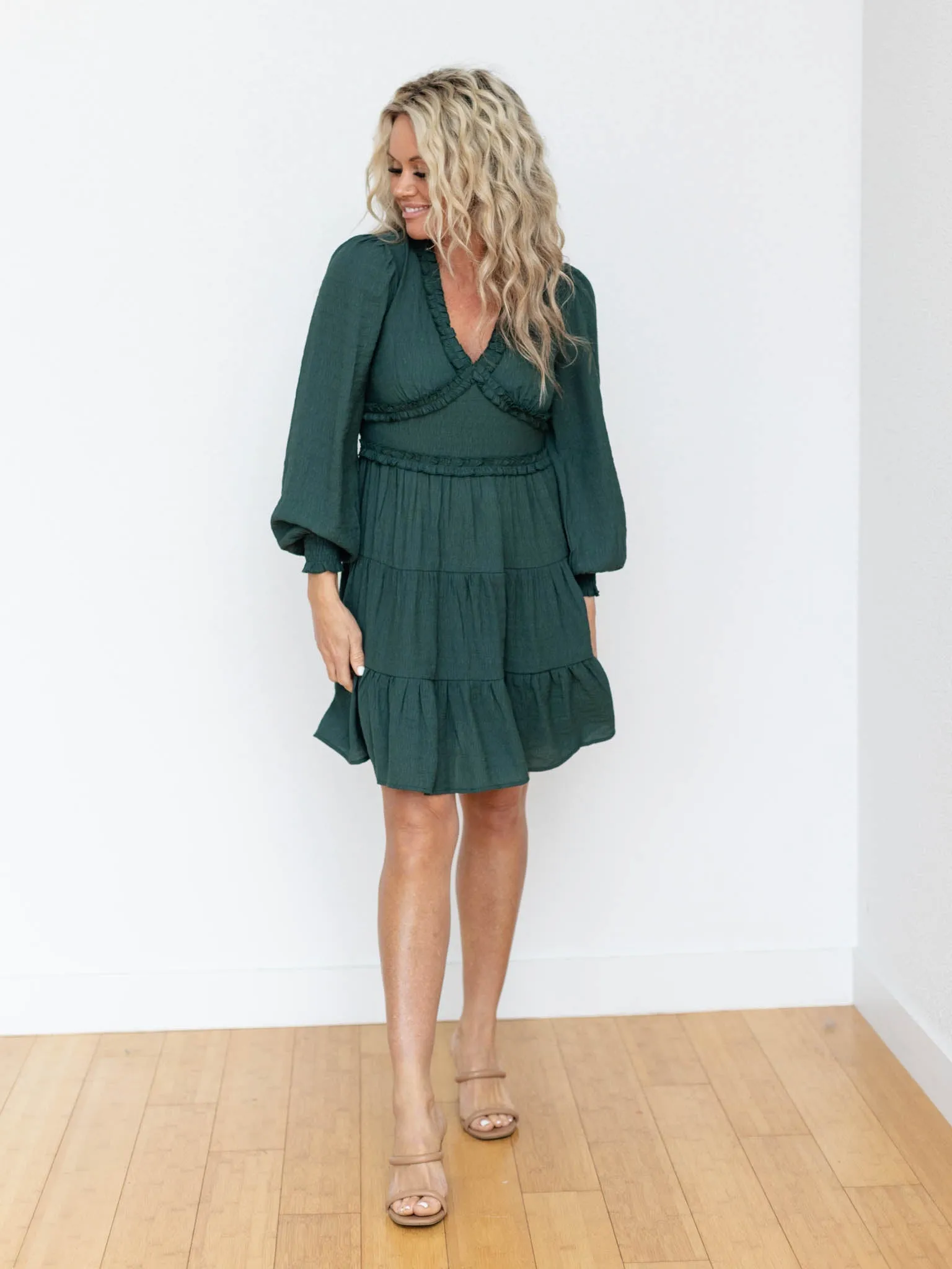 PINCH Mini Ruffle Sleeve Dress
