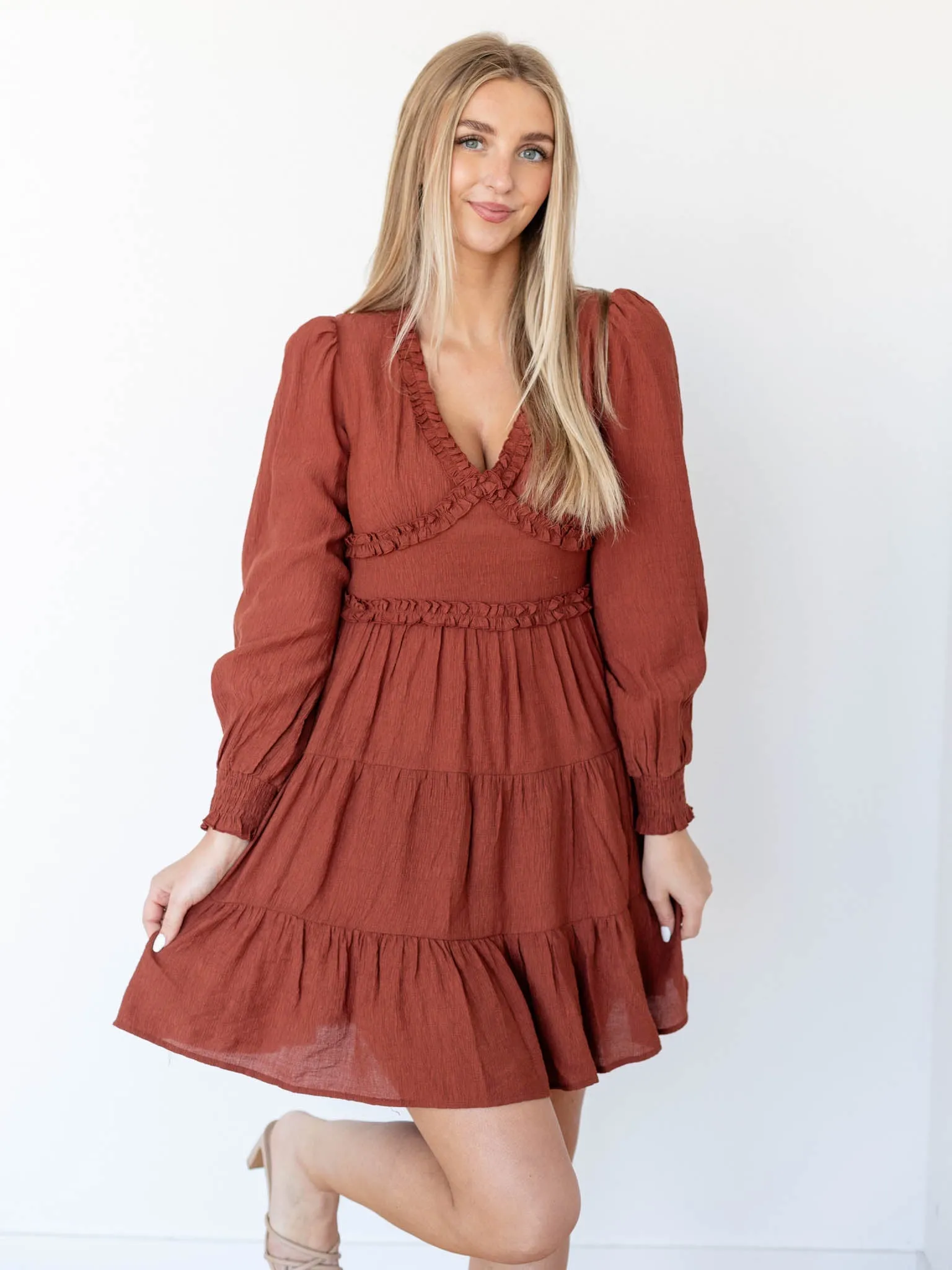 PINCH Mini Ruffle Sleeve Dress