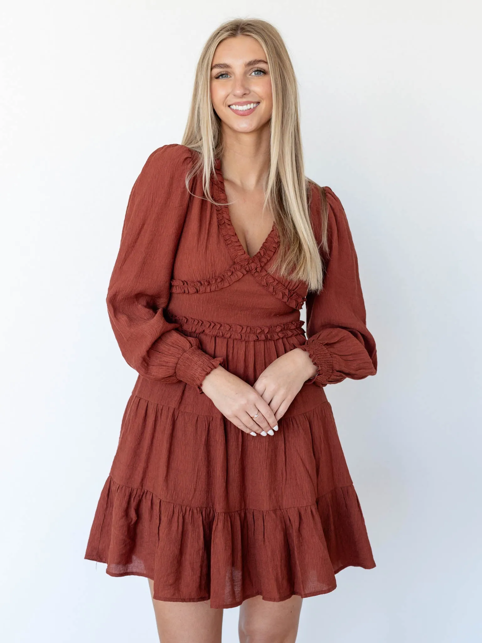 PINCH Mini Ruffle Sleeve Dress