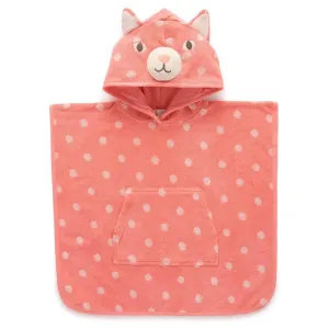Purebaby Coral Spot Towelling Poncho