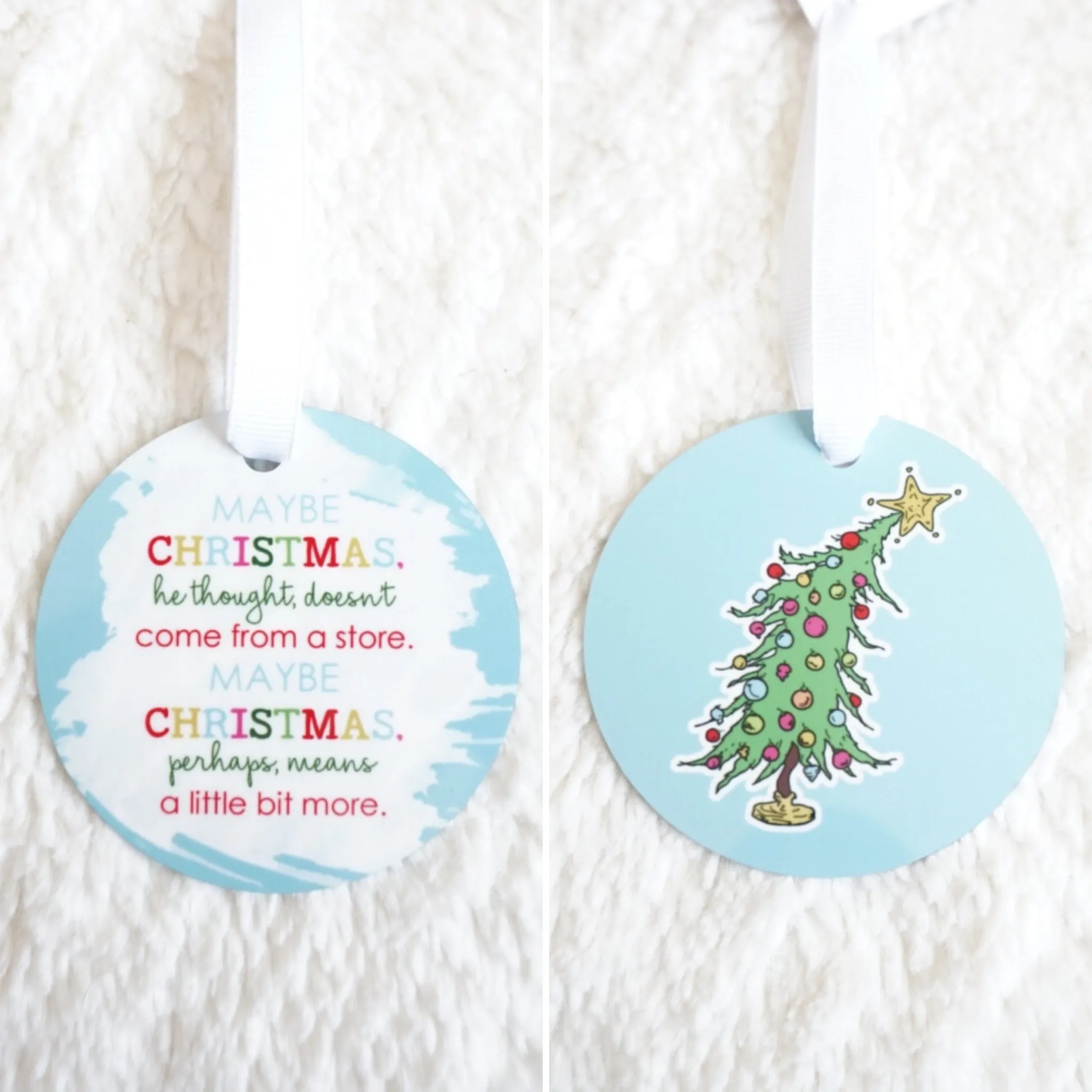 "Means a Little Bit More" Grinch Ornament