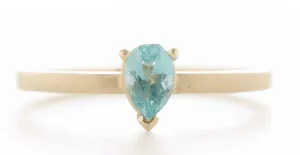 Raindrop Pear Apatite Ring