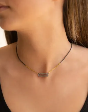 Rectangular Diamond Necklace