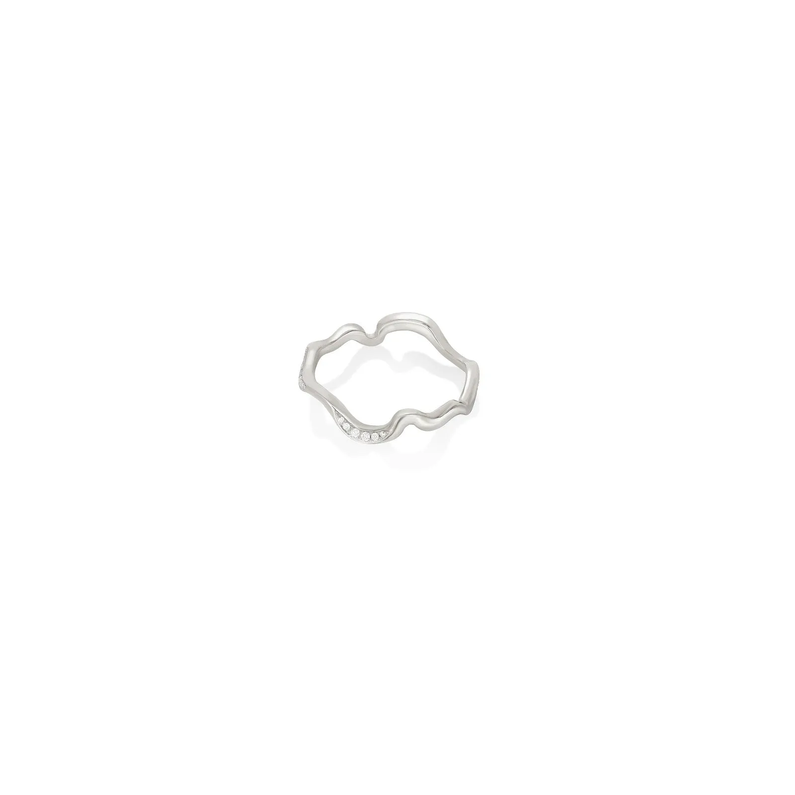 Ripple Ring - Demi Pavé