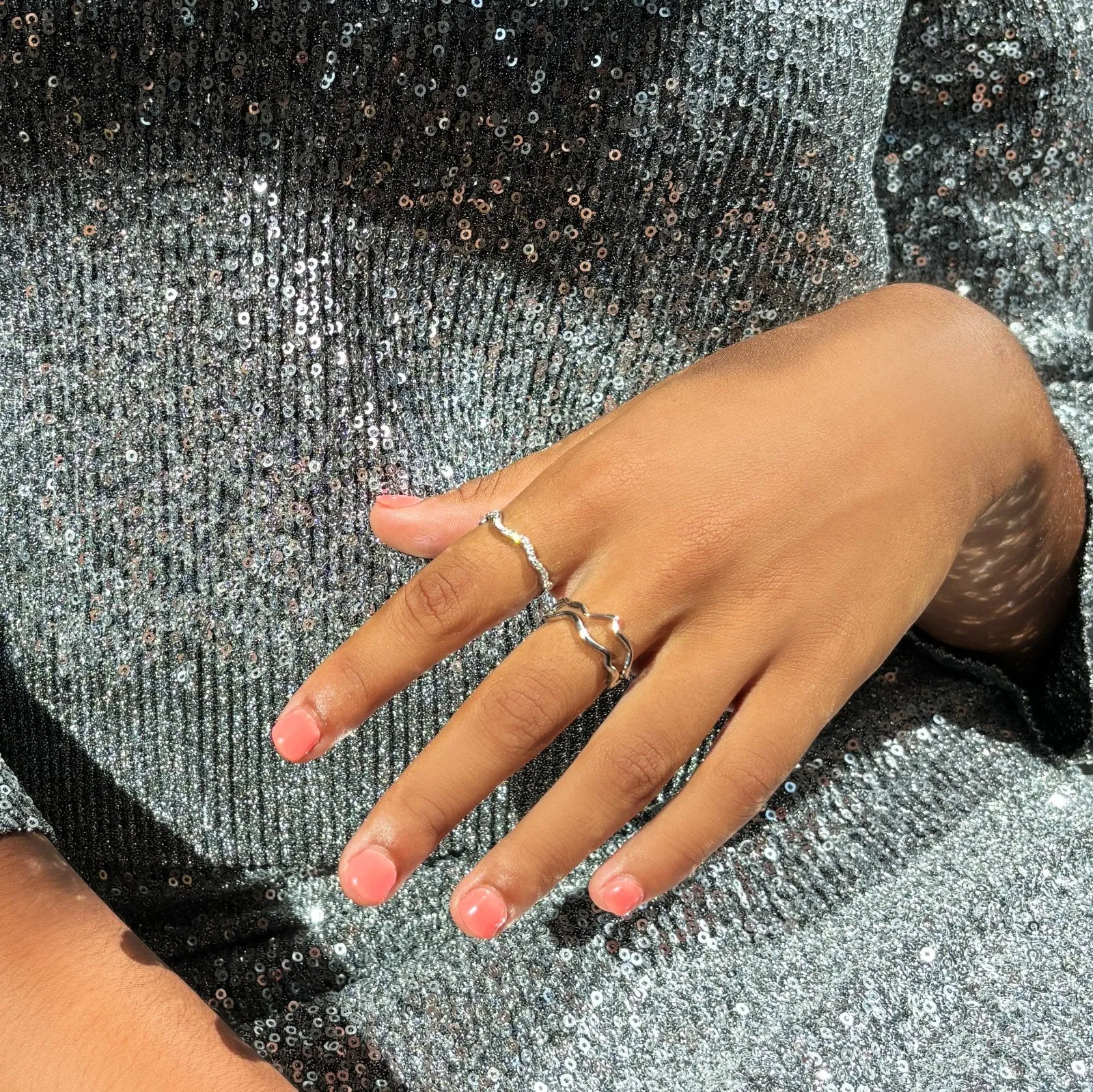 Ripple Ring - Demi Pavé