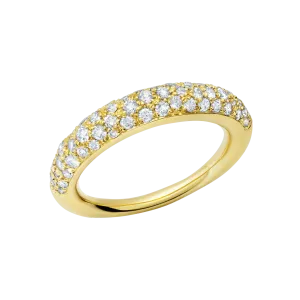 Rising Tusk Ring with Various Sizes Diamonds