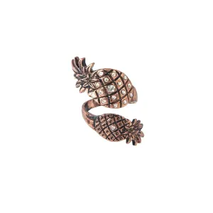 ROSE GOLD PINEAPPLE RING