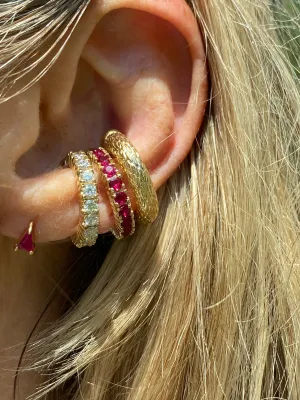 Ruby Gemstone Ear Cuff (17mm)