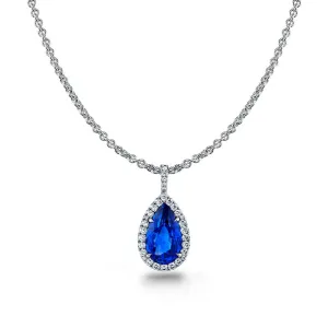 Sapphire & Diamond Necklace
