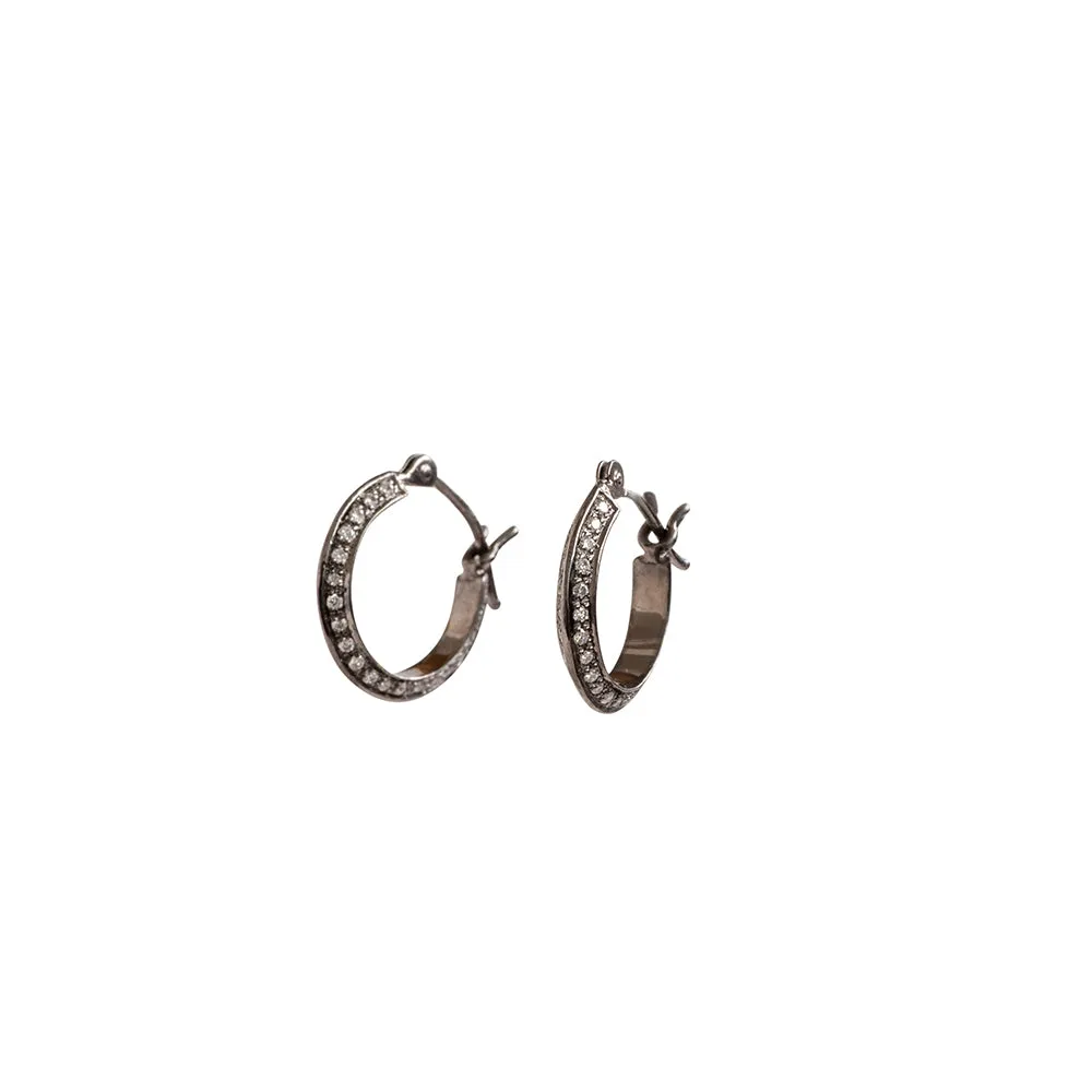 sarah diamond hoops