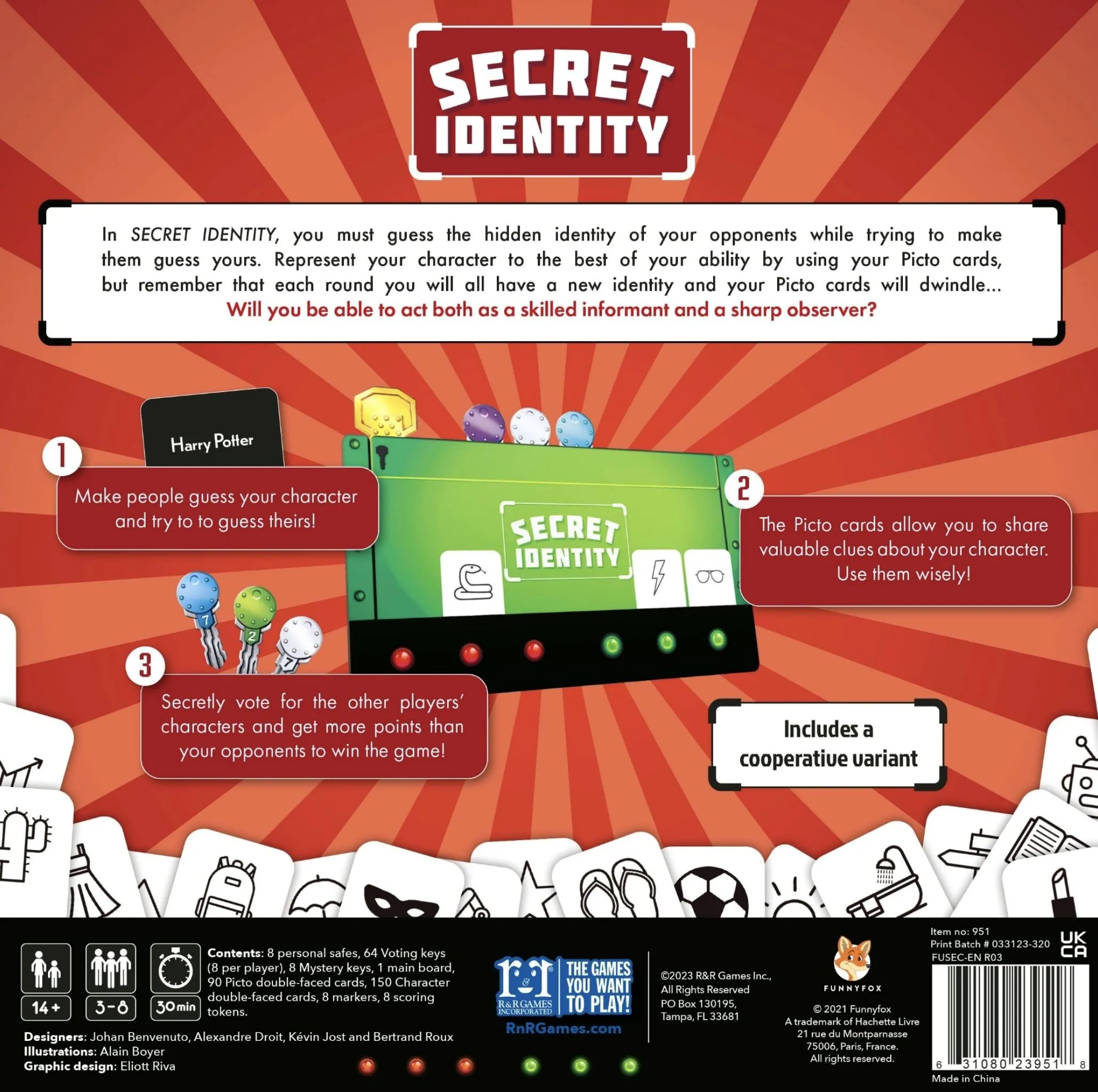 Secret Identity Board Game