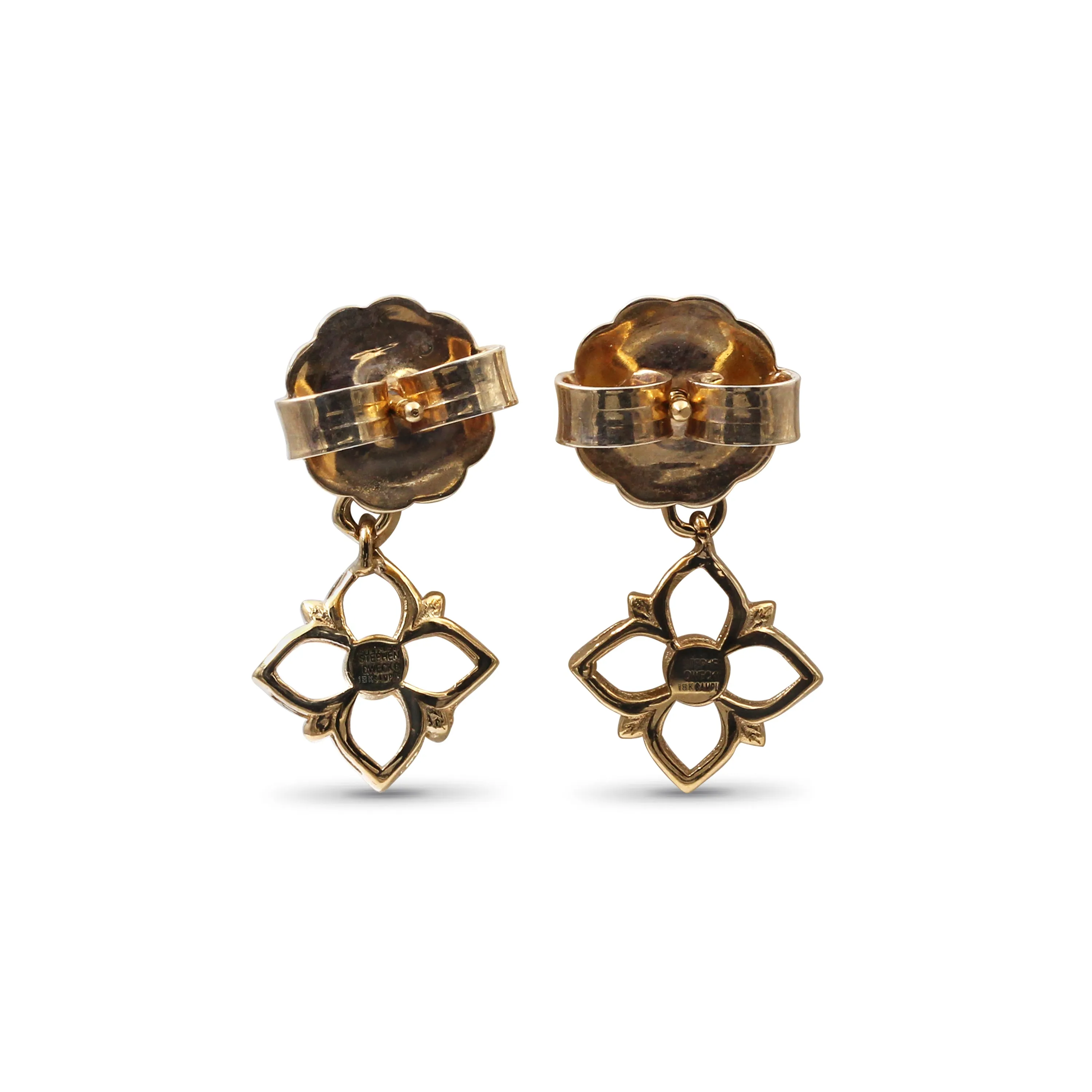Signature White Diamond 0.10ct 7mm, 11mm Earring in 18K Gold