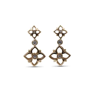 Signature White Diamond 0.10ct 7mm, 11mm Earring in 18K Gold