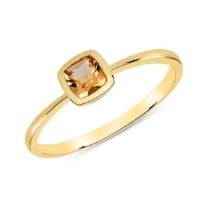 Simple Citrine Ring