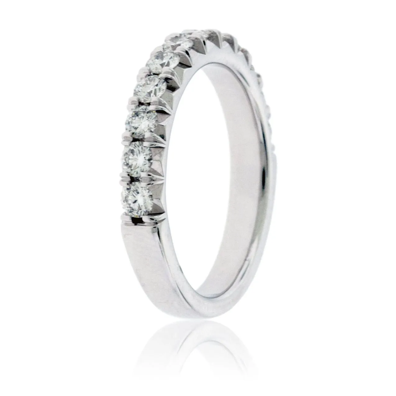 Single Row Diamond Pave Band