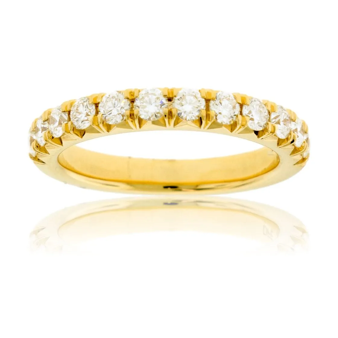 Single Row Diamond Pave Band