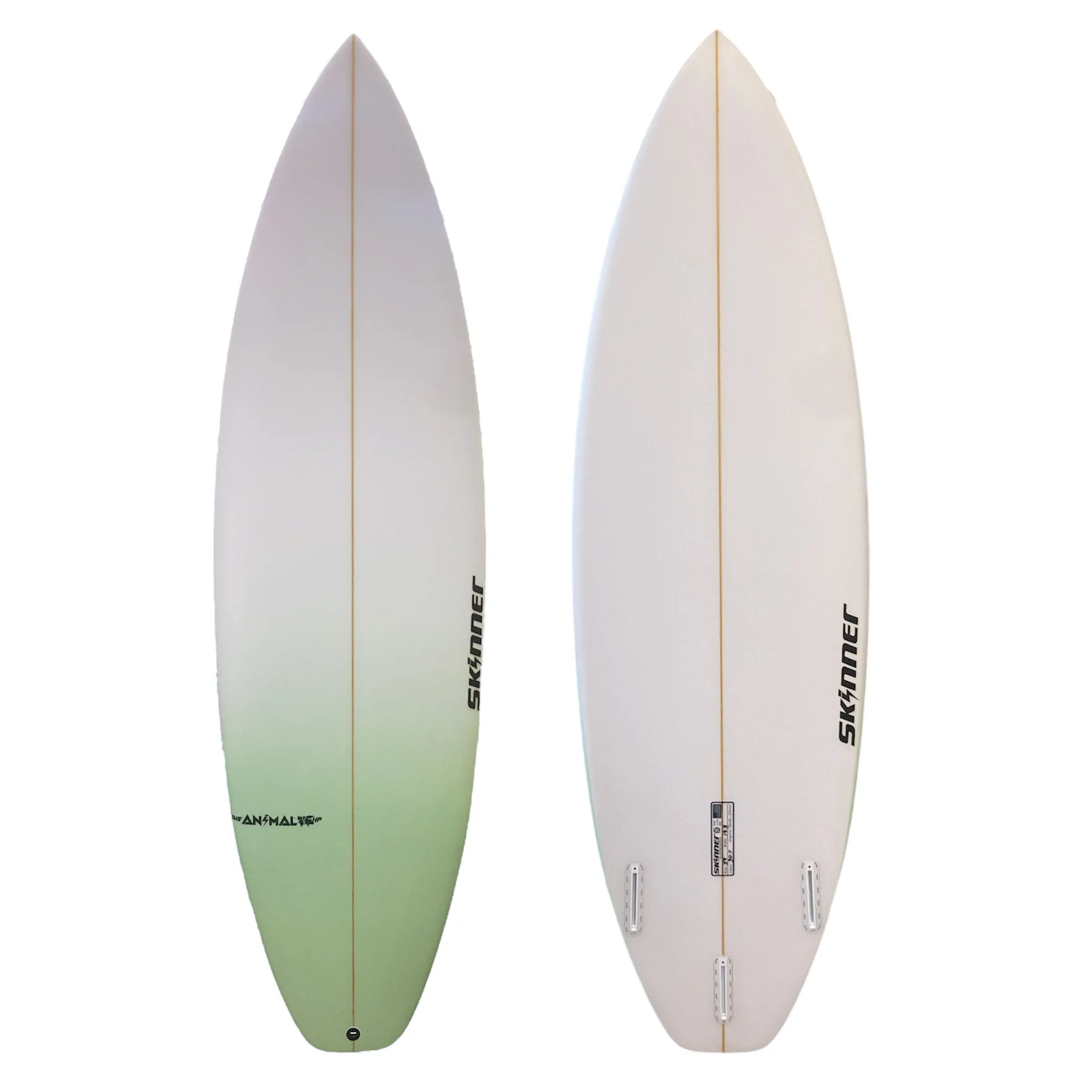 Skinner The Animal HP 5'9 x 19.3" x 31.3L Liters 3 Futures fins Poly