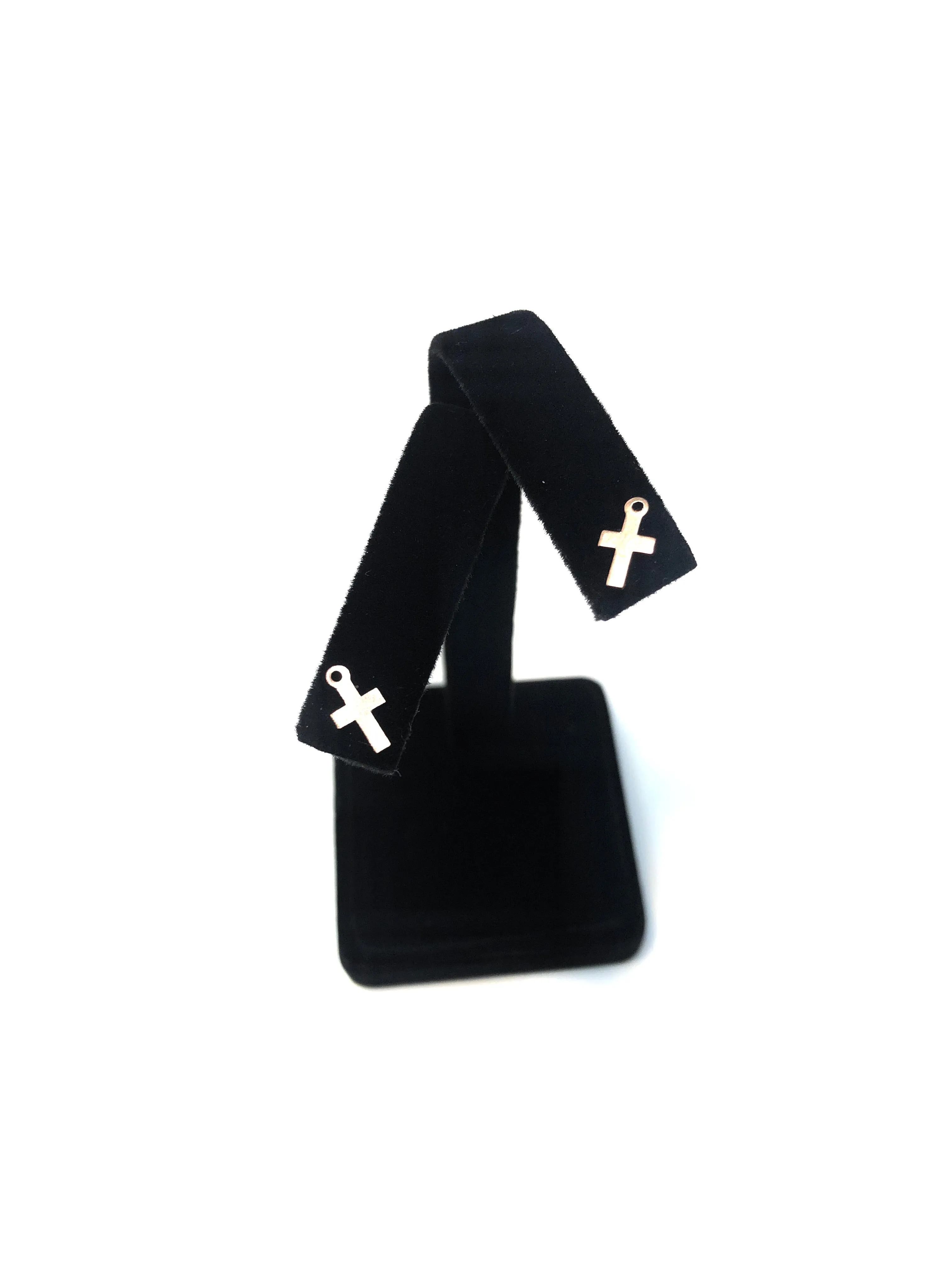 Small 14kGF Cross Charm