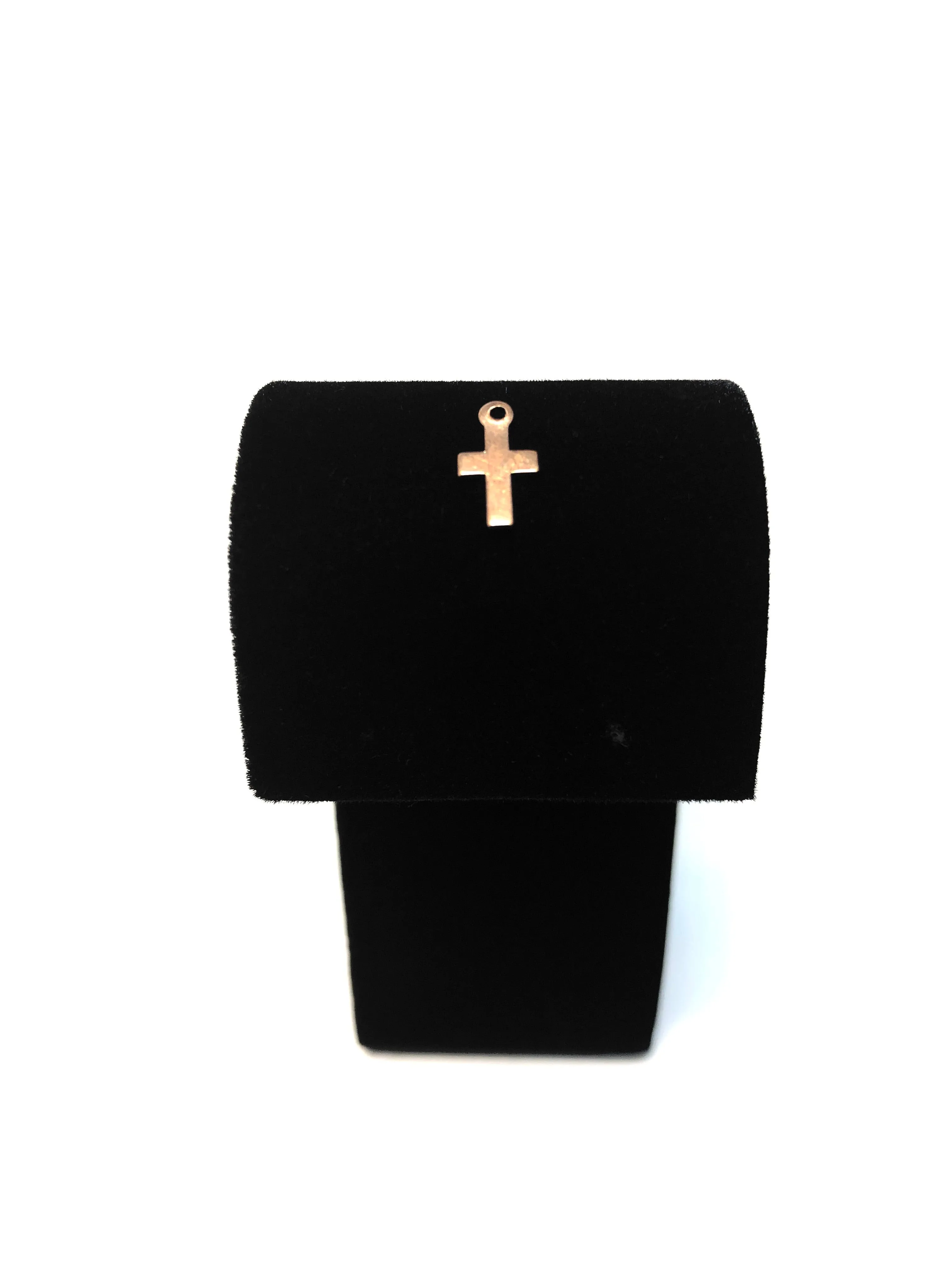 Small 14kGF Cross Charm