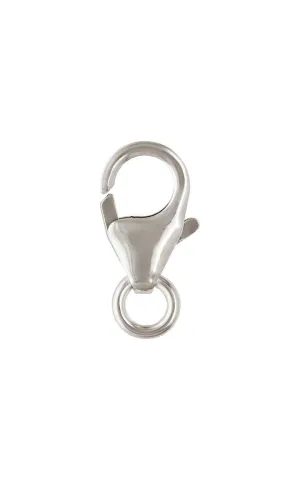 Small Trigger Clasp w/ Ring (5.0x8.2mm), Sterling Silver. Made in USA. #5001830R