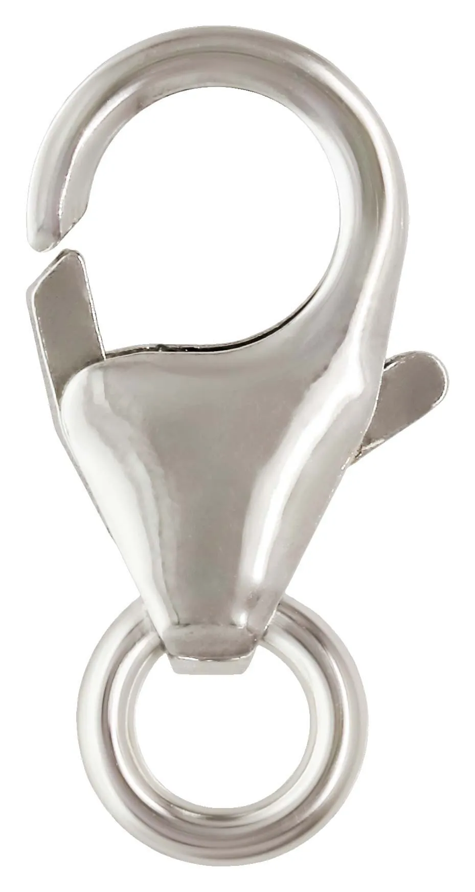 Small Trigger Clasp w/ Ring (5.0x8.2mm), Sterling Silver. Made in USA. #5001830R