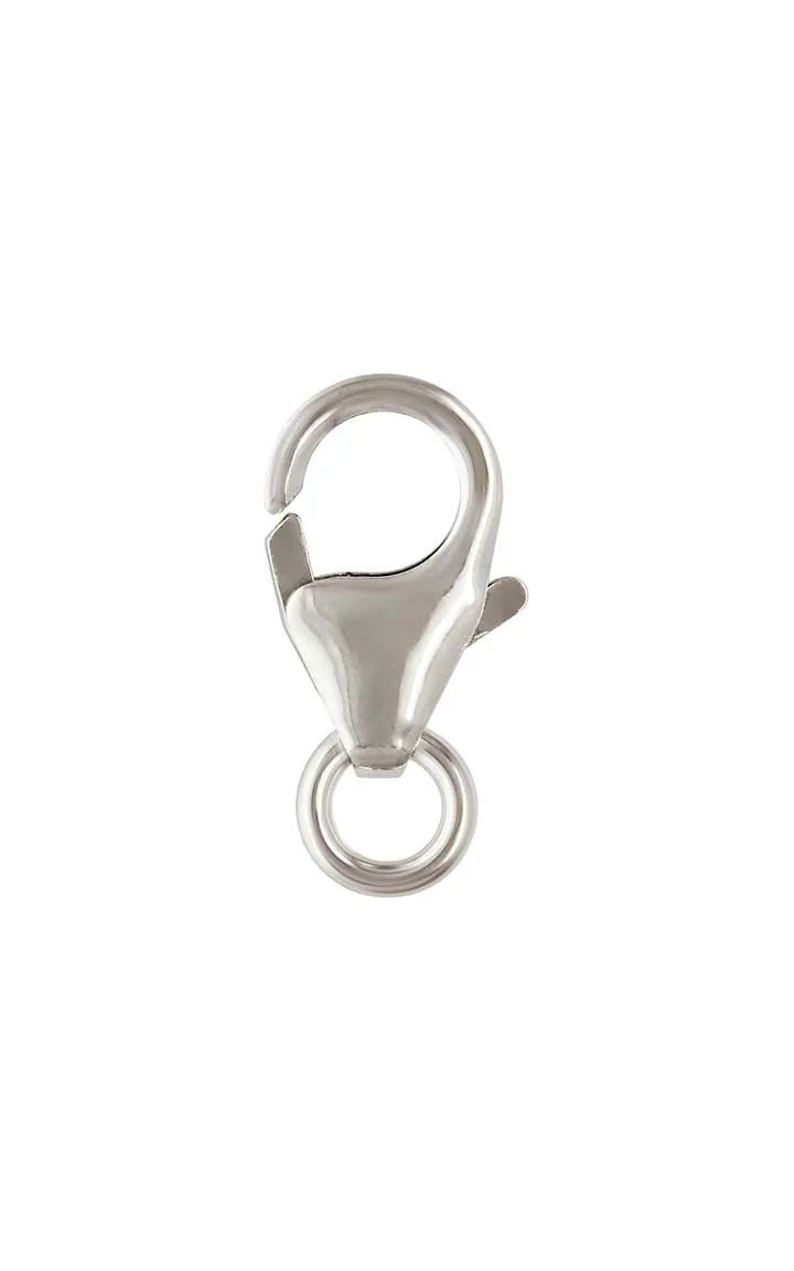 Small Trigger Clasp w/ Ring (5.0x8.2mm), Sterling Silver. Made in USA. #5001830R
