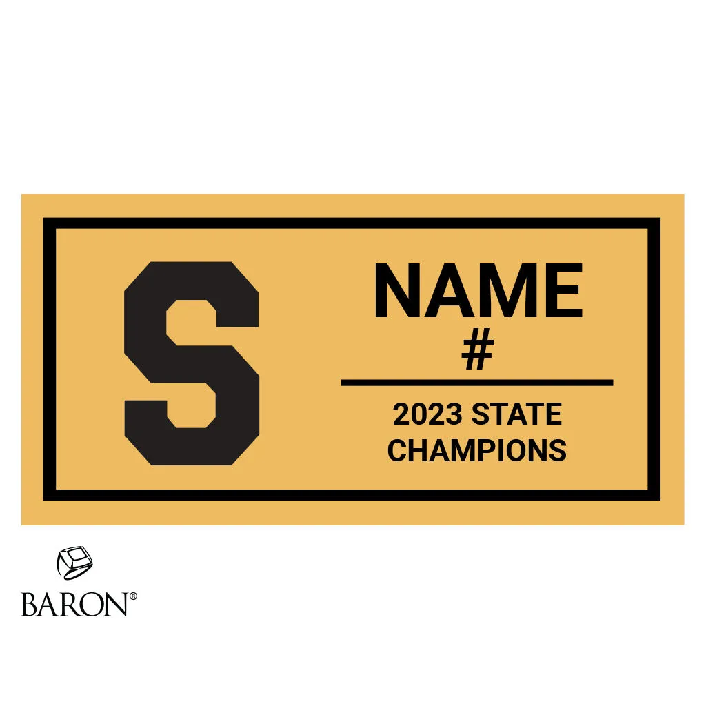 Soquel High School Football 2023 Championship Black Standard Window Ring Box