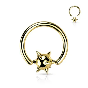 Spiked Ball Captive Rings Ear Cartilage Nose Septum Ring