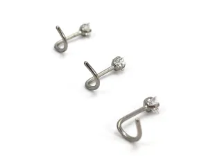 Stainless Steel Nose Rings Sku#3-2-1