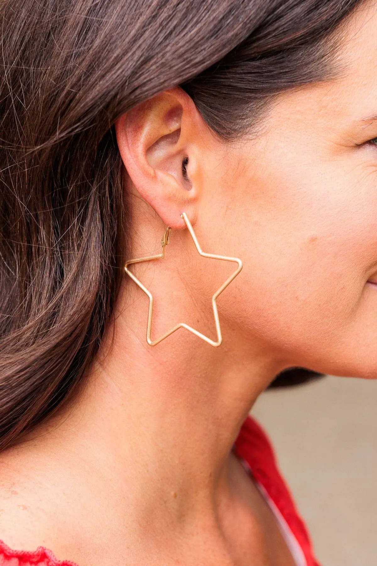 Stargaze With You Dangle Earrings- Gold