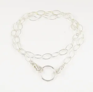 Sterling Silver Long Oval Link Chain Eyeglass Necklace